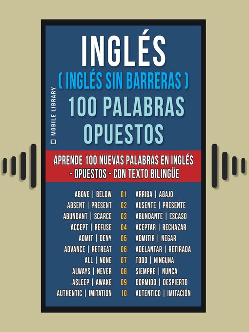 Title details for Inglés ( Inglés sin Barreras ) 100 Palabras--Opuestos by Mobile Library - Available